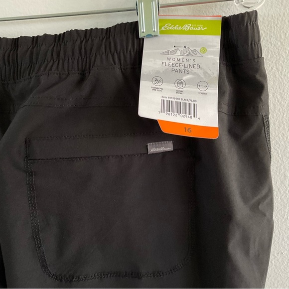 Eddie Bauer Cargo Jogger Fleece Lined Pants size 16 NWT (I1) - Picture 7 of 12